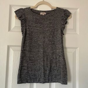 LOFT Petite flutter sleeve top SP
